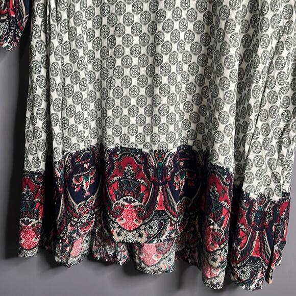 Umgee Black and White Geometric Print Tunic Dress Size Small - Picture 4 of 8